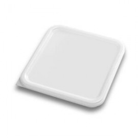 Tapa de polietileno, color blanca para recipiente cuadrado de 2 y 4 qt.TAPECU-24B CALEDONIA