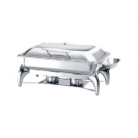 Chafer rectangular de lujo tapa de cristal S62593 ATOSA