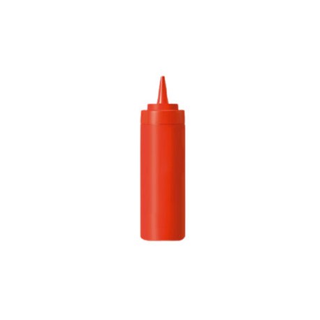 Recipiente para aderezo de polietileno, color rojo 24 oz.RECAD-24R CALEDONIA