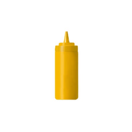 Recipiente para aderezo de polietileno, color amarillo 24 oz.RECAD-24A CALEDONIA