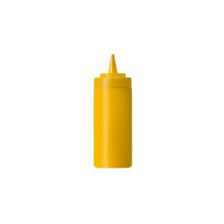 Recipiente para aderezo de polietileno, color amarillo 16 oz.RECAD-16A CALEDONIA