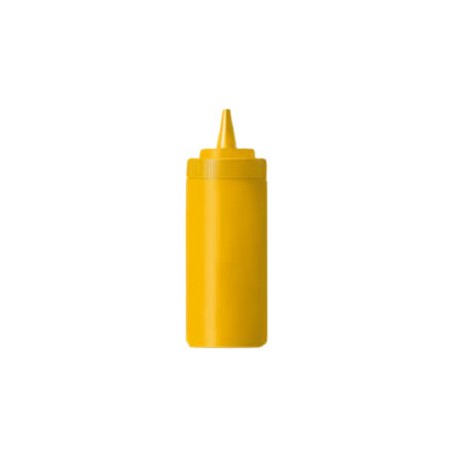 Recipiente para aderezo de polietileno, color amarillo 12 oz.RECAD-12A CALEDONIA