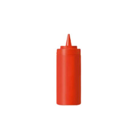 Recipiente para aderezo de polietileno, color rojo 12 oz.RECAD-12R CALEDONIA