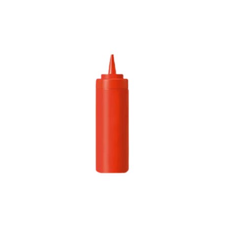 Recipiente para aderezo de polietileno, color rojo 8 oz.RECAD-8R CALEDONIA