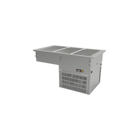 Mesa fría con tina refrigerada para 3 enteros  DRFB-311-CU EDENOX