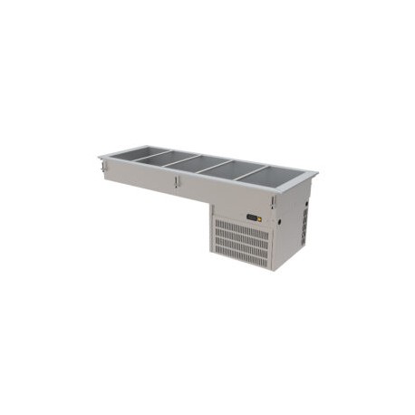 Mesa fría con tina refrigerada para 5 enteros  DRFB-511-CU EDENOX